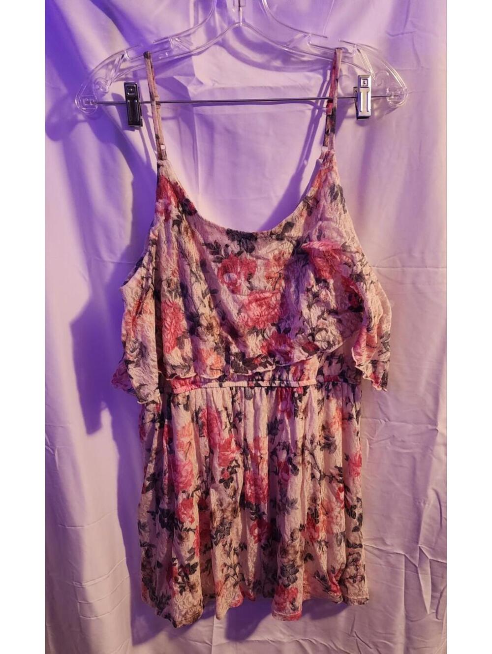 Vintage Wet Seal Mini Dress Floral. Juniors Size Large